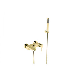 Vonios maišytuvas Besco Decco su dušo sistema aukso spalvos 