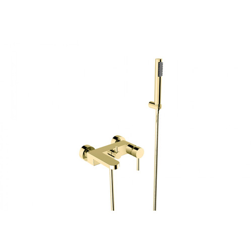 Vonios maišytuvas Besco Decco su dušo sistema aukso spalvos 