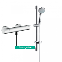 Termostatinis maišytuvas Ecostat su dušo komplektu Hansgrohe Croma 100 Vario Termostatinis maišytuvas Ecostat su dušo komplektu Hansgrohe Croma 100 Vario