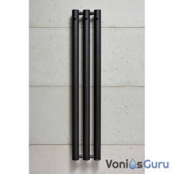 P.M.H Rosendal Massive rankšluosčių džiovintuvas 292x1500 juodas