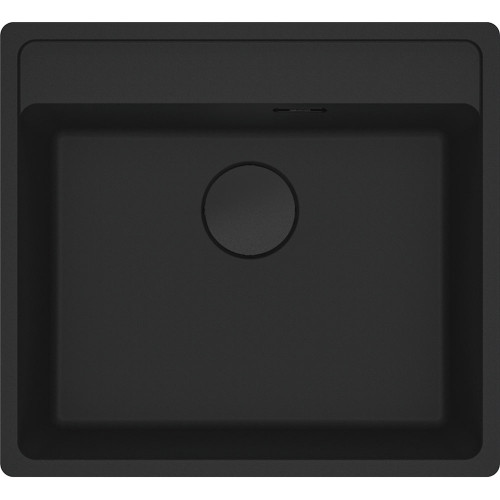 AKMENS MASĖS PLAUTUVĖ FRANKE MARIS, MRG 610-52 A, JUODA MATINĖ, JUODAS RANKINIS VENTILIS