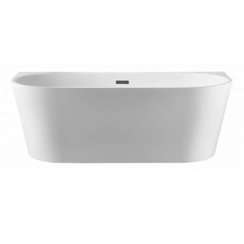 Vonia Braider RESTIA CLAS glaudžiama prie sienos 1400*730 mm balta su chromuotu sifonu