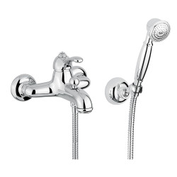 Bugnatese Lem maišytuvas voniai su swarowski kristalu ir dušo galvute spalvų pasirinkimas chromas, bronza, auksas Bugnatese Lem maišytuvas voniai su swarowski kristalu ir dušo galvute spalvų pasirinkimas chromas, bronza, auksas