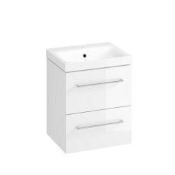 Vonios spintelė su praustuvu Cersanit Medley B373, balta, 40 cm x 50 cm x 59 cm Vonios spintelė su praustuvu Cersanit Medley B373, balta, 40 cm x 50 cm x 59 cm