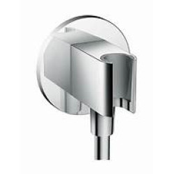 Hansgrohe FixFit Porters S dušo galvos laikiklis su išvadu, chromas Hansgrohe FixFit Porters S dušo galvos laikiklis su išvadu, chromas