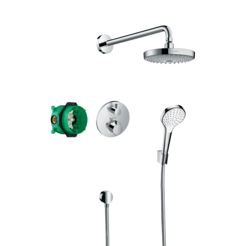 Hansgrohe Croma Select S termostatinis dušo potinkinis komplektas Hansgrohe Croma Select S termostatinis dušo potinkinis komplektas