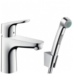 Hansgrohe maišytuvas praustuvui su dušeliu ir ventiliu Focus 31927000