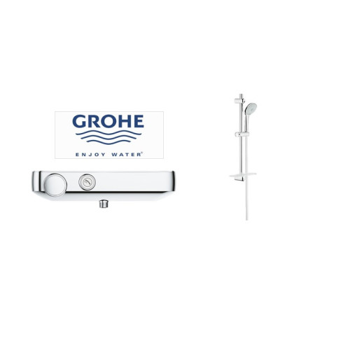 SmartControl termostatinis dušo maišytuvas su dušo komplektu Euphoria