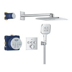 Grohe Grohtherm SmartControl Cube potinkinis termostatinis dušo komplektas 34706000 Grohe Grohtherm SmartControl Cube potinkinis termostatinis dušo komplektas 34706000
