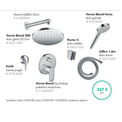 Potinkinis Hansgrohe dušo sistemos komplektas 7 in 1 chromas