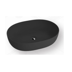 Juodas matinis praustuvas Tola 600x410x145 Juodas matinis praustuvas Tola 600x410x145