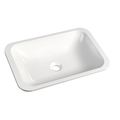 Iš apačios klijuojamas praustuvas Sapho Kama 50x12x26cm