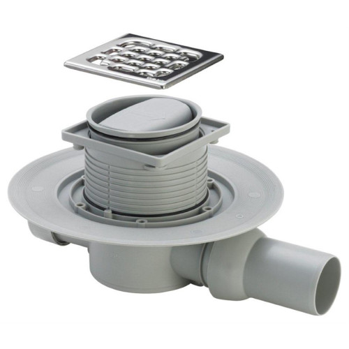 Viega 583217 sauso tipo dušo trapas su nerūdijančio plieno grotelėmis