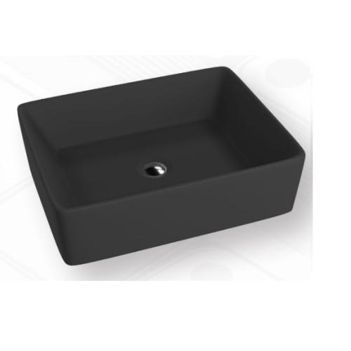 Juodas matinis praustuvas Onyks 480x370x140