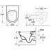 Pakabinamas klozetas Villeroy&Boch Architectura rimless (be nuplovimo lanko) su DirectFlush ir su soft close dangčiu