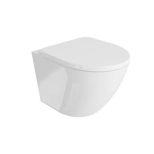 Pakabinamas klozetas Sofi Rimless su lėtaeigiu dangčiu
