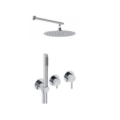 Sanycces Loop potinkinė dušo sistema chromo spalvos