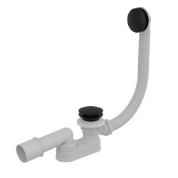 Juodas vonios sifonas Alcaplast