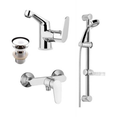 Deante Chaber dušo maišytuvų komplektas 4in1