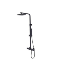 Virštinkinė termostatinė dušo sistema MODERN Varium juoda matinė Virštinkinė termostatinė dušo sistema MODERN Varium juoda matinė