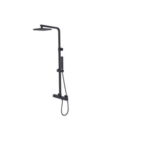 Virštinkinė termostatinė dušo sistema  MODERN Varium juoda matinė