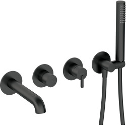 Juoda matinė vonios sistema Deante Silia Juoda matinė vonios sistema Deante Silia