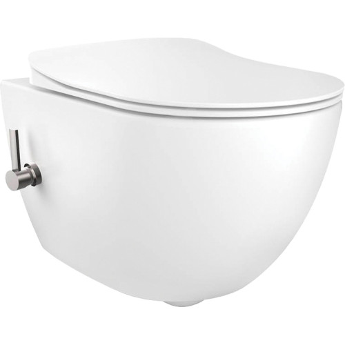 Pakabinamas klozetas pakabinamas Peonia Rimless su bidė funkcija Pakabinamas klozetas pakabinamas Peonia Rimless su bidė funkcija