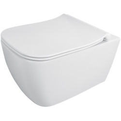 Pakabinamas klozetas Deante Hiacynt Rimless su lėtaeigiu dangčiu Pakabinamas klozetas Deante Hiacynt Rimless su lėtaeigiu dangčiu