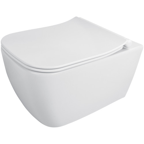 Pakabinamas klozetas Deante Hiacynt Rimless su lėtaeigiu dangčiu Pakabinamas klozetas Deante Hiacynt Rimless su lėtaeigiu dangčiu
