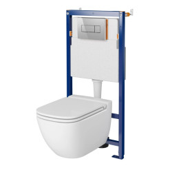 Komplektas 3in1 rėmas Cersanit su klozetu Caspia + Clean on technologija ir lėtaeigiu dangčiu Komplektas 3in1 rėmas Cersanit su klozetu Caspia + Clean on technologija ir lėtaeigiu dangčiu