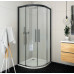 Roltechnik pusapvalė dušo kabina su slankiojančiomis durimis ECR2N