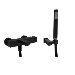 Vonios maišytuvas su dušo komplektu Paffoni ELLE juodas matinis