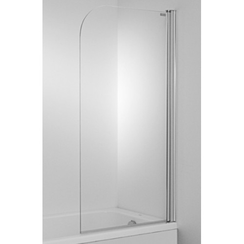 Jika Cubito vonios sienelė 75x140cm, chromas/persišviečiantis stiklas