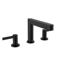 Finoris 110 3-jų dalių praustuvo maišytuvas su push-open, matinis juodas