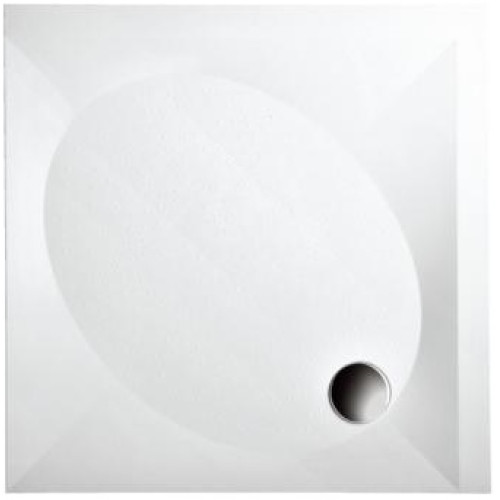 PAA dušo Padėklas 90x90 cm, su apdaila, kvadratinis, baltas