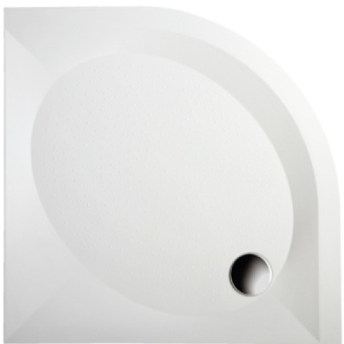 Akmens masės dušo padėklas PAA Art 80x80 cm su paneliu ir kojomis 