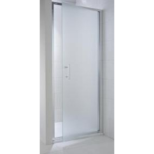 Jika Cubito dušo durys veriamos 90x195cm, sidabras/persišviečiantis stiklas