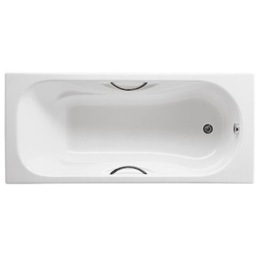 Roca Malibu stačiakampė ketaus vonia 1500x750mm su rankenėlėmis ir kojomis