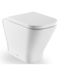 Roca The Gap pastatomas klozetas, glaudžiamas prie sienos su lėtai užsidarančiu dangčiu