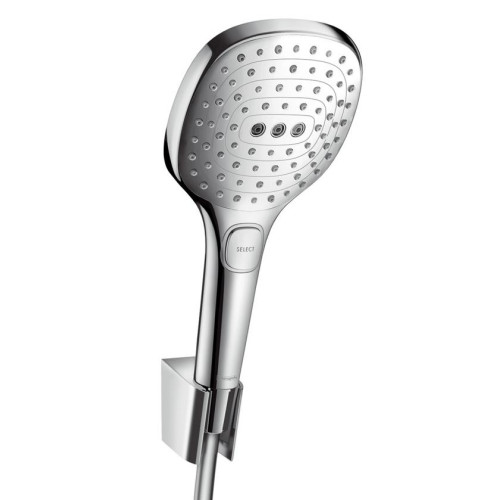 Raindance Select E 120 3jet dušo galva su laikikliu ir žarna 1.60 m, chromas