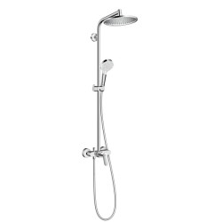 Dušo sistema Hansgrohe Crometta S 240 1jet Showerpipe chromas 27269000 Dušo sistema Hansgrohe Crometta S 240 1jet Showerpipe chromas 27269000