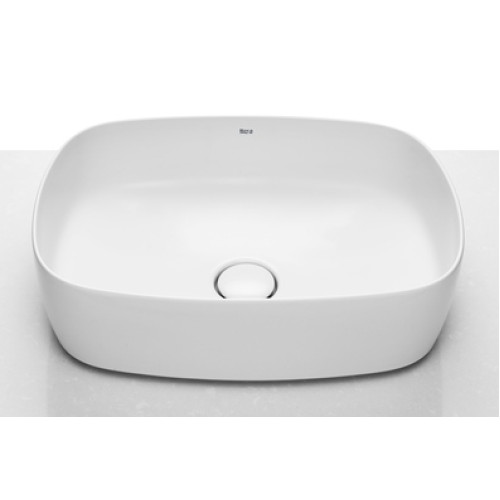 Roca Inspira Soft pastatomas praustuvas, 500x370 mm, baltas su danga Fineceramic® A327500000