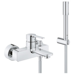 Grohe Lineare New vonios maišytuvas, su dušo komplektu, chromas 33850001 Grohe Lineare New vonios maišytuvas, su dušo komplektu, chromas 33850001