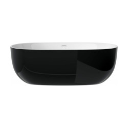 Laisvai pastatoma akrilinė vonia Alpinia balta/juoda 170 cm Laisvai pastatoma akrilinė vonia Alpinia balta/juoda 170 cm