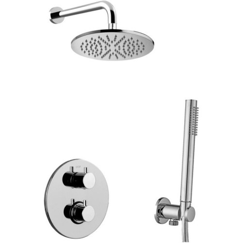 Potinkinė termostatinė dušo sistema Paffoni Light Potinkinė termostatinė dušo sistema Paffoni Light