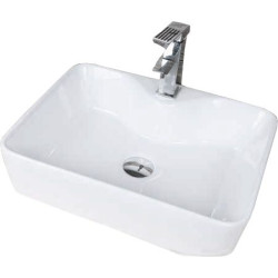 Pastatomas praustuvas Sanycces Lecce 47,5x37cm su skylė maišytuvui Pastatomas praustuvas Sanycces Lecce 47,5x37cm su skylė maišytuvui