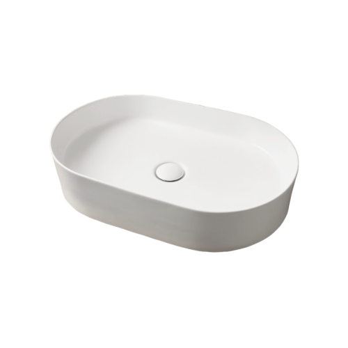 Pastatomas praustuvas Sanyccess Trapani 60 x 38 baltas matinis Pastatomas praustuvas Sanyccess Trapani 60 x 38 baltas matinis