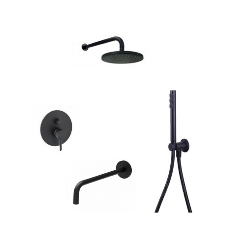 Potinkinė dušo sistema su snapu voniai Paffoni Light (spalvų pasirinkimas)