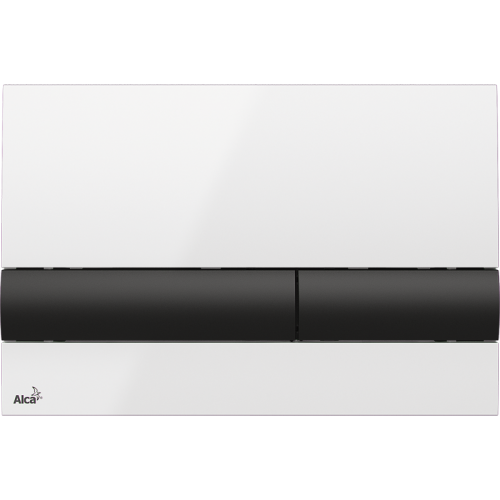 Alcaplast nuleidimo mygtukas baltas-juodas  M1710-8 