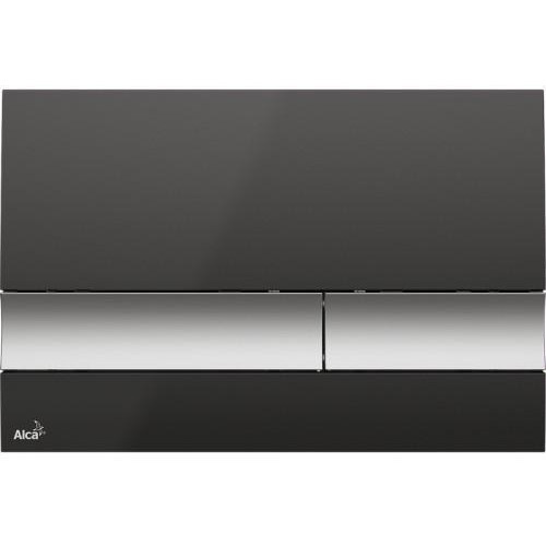 Alcaplast  Nuleidimo mygtukas juodas/chromas matinis M1728-2